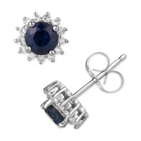 Sapphire (7/8 ct) & ...