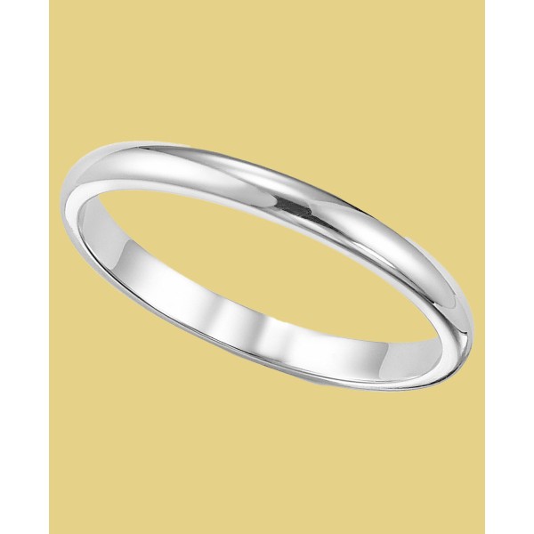 Women's Ring, 2mm Platinum Wedding Band