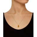 Citrine (3-1/7 ct) Pendant Necklace in 14K Yellow Gold